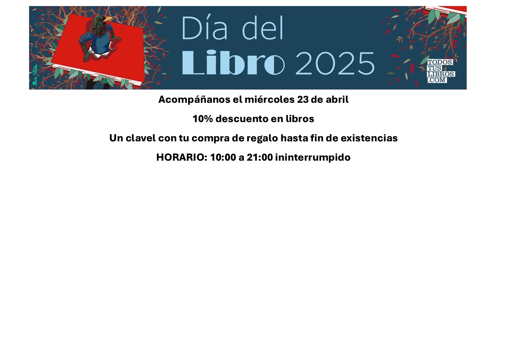 Feliz día del libro